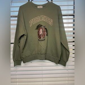 🍑Olive Crew Neck Sweater🍑